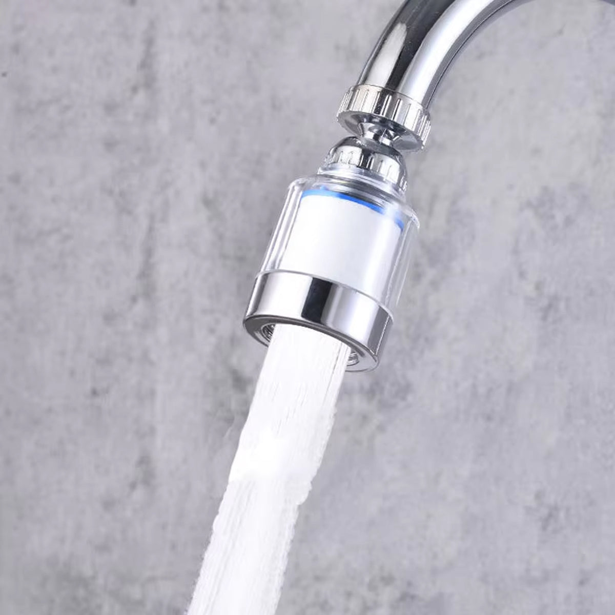 Soft splash-free water flow from the swivel aerator