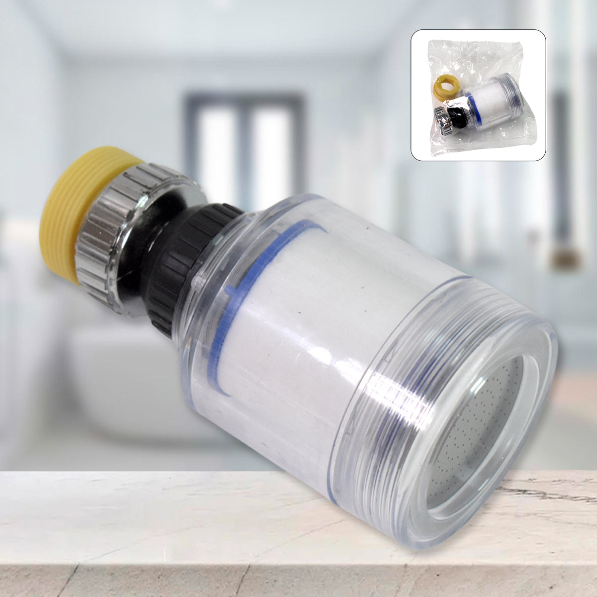 360 degree swivel tap aerator with filter