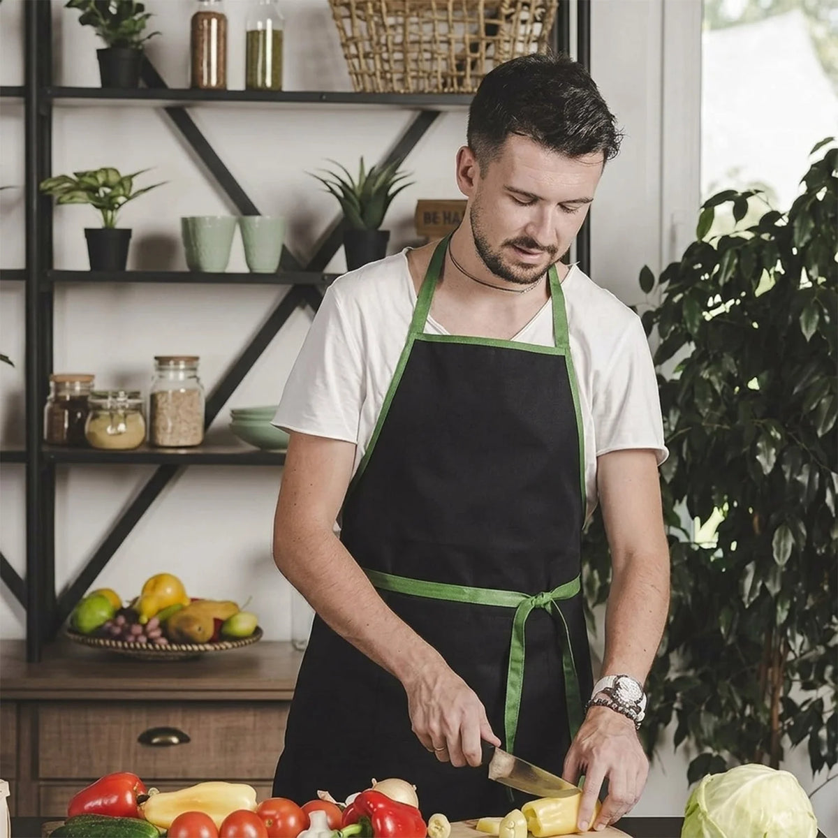 Adjustable chef apron for cooking and baking - photo 7