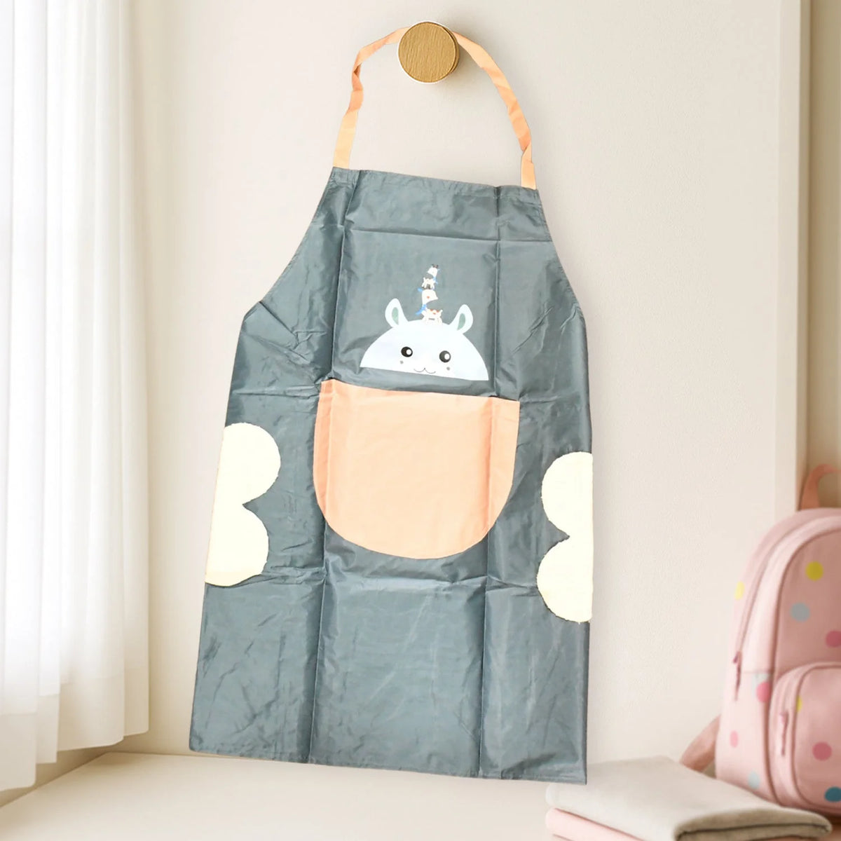 Cute kitchen apron with hand-wipe patches - photo 2