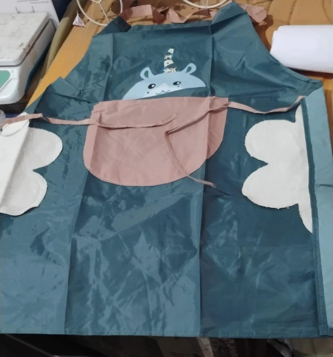 Cute kitchen apron with hand-wipe patches - photo 6