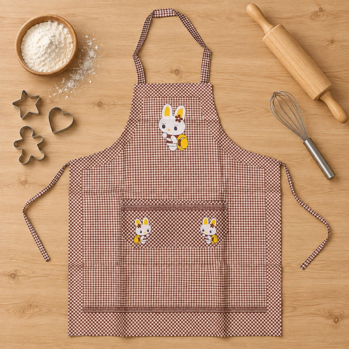 Kids cartoon apron with front pockets - photo 6