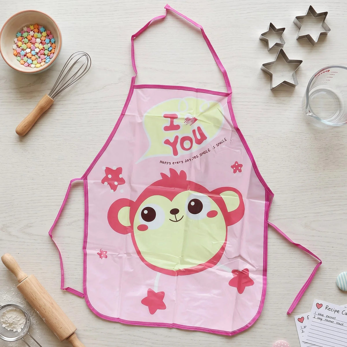 Waterproof kids apron with cute print - photo 7