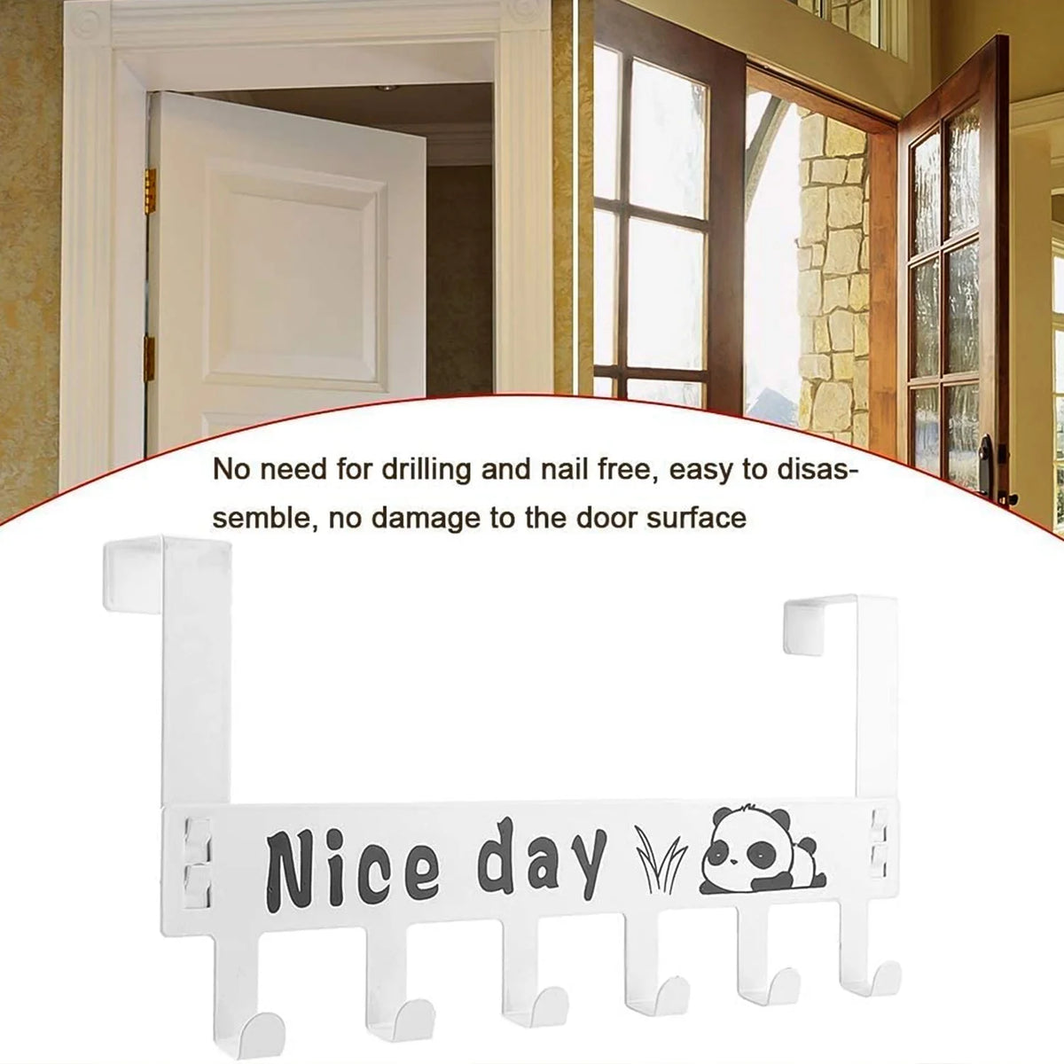 Over-the-door hanger with 6 hooks - photo 7