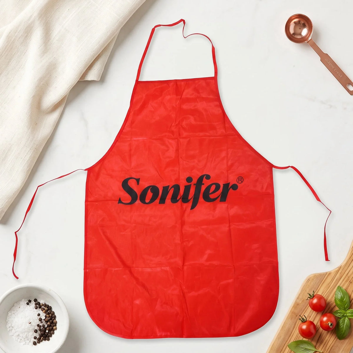 Reusable cooking apron with front pocket - photo 3