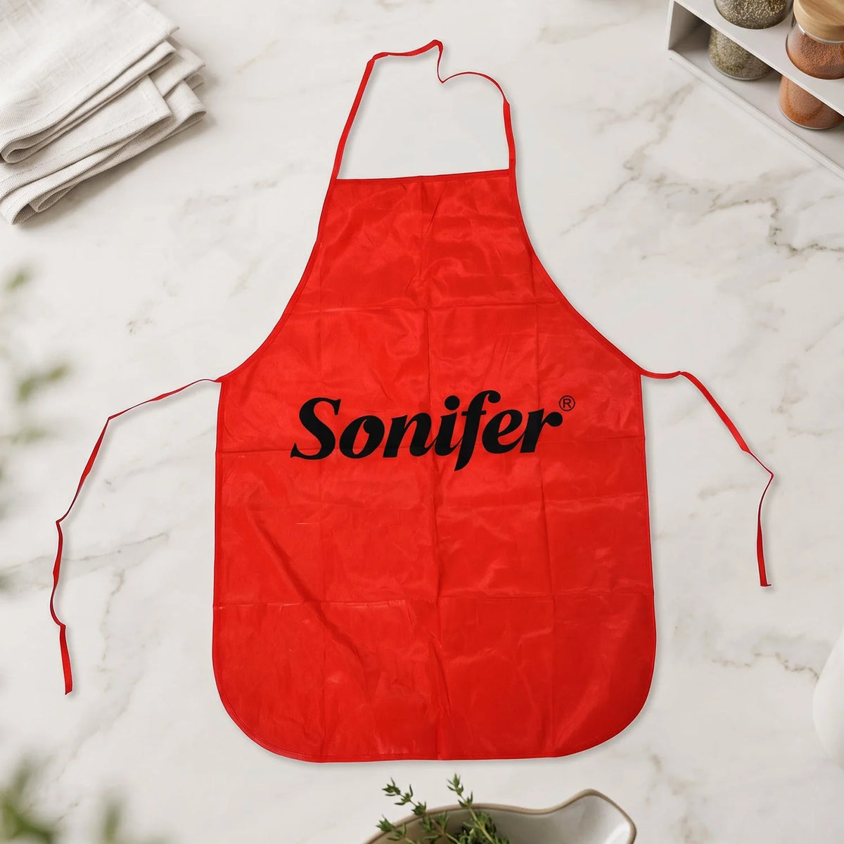 Reusable cooking apron with front pocket - photo 7