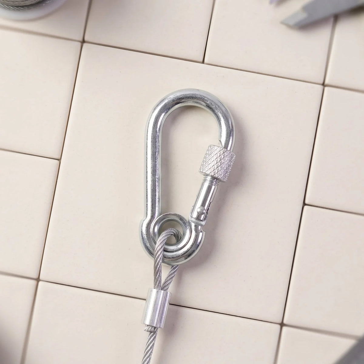 Stainless steel wire clothesline 5 m with hooks - photo 3