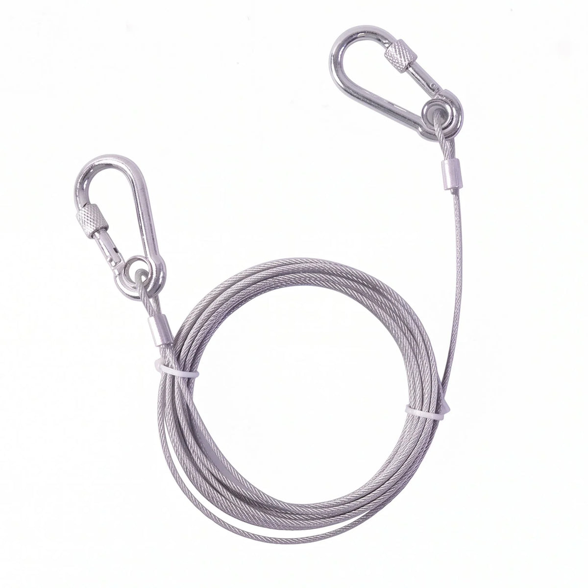 Stainless steel wire clothesline 5 m with hooks - photo 4