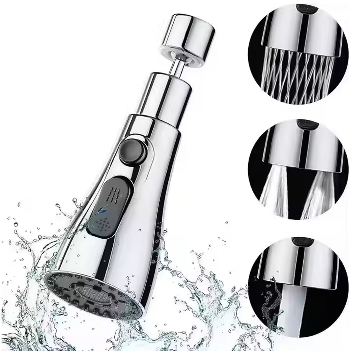 360 degree kitchen tap sprayer with 3 spray modes
