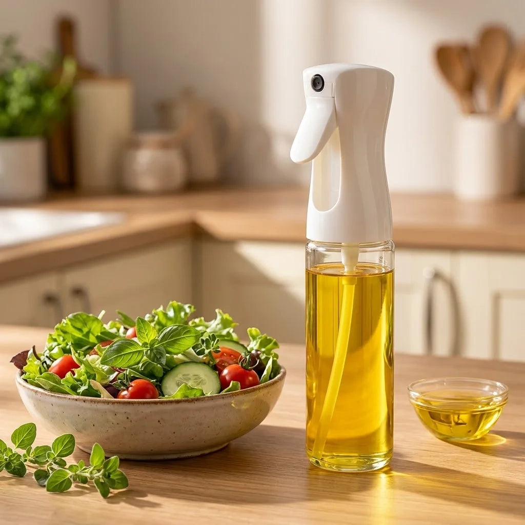 Plastic Oil Spray Bottle - Versatile Kitchen Gadgets (250 Ml Approx  With White Box)