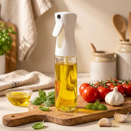 Plastic Oil Spray Bottle - Versatile Kitchen Gadgets (250 Ml Approx  With White Box)