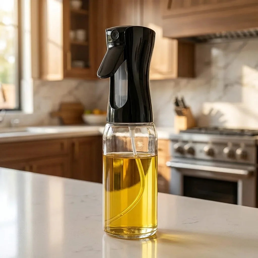 Glass Premium Oil Spray Bottle - (300 Ml - 1 Pc)