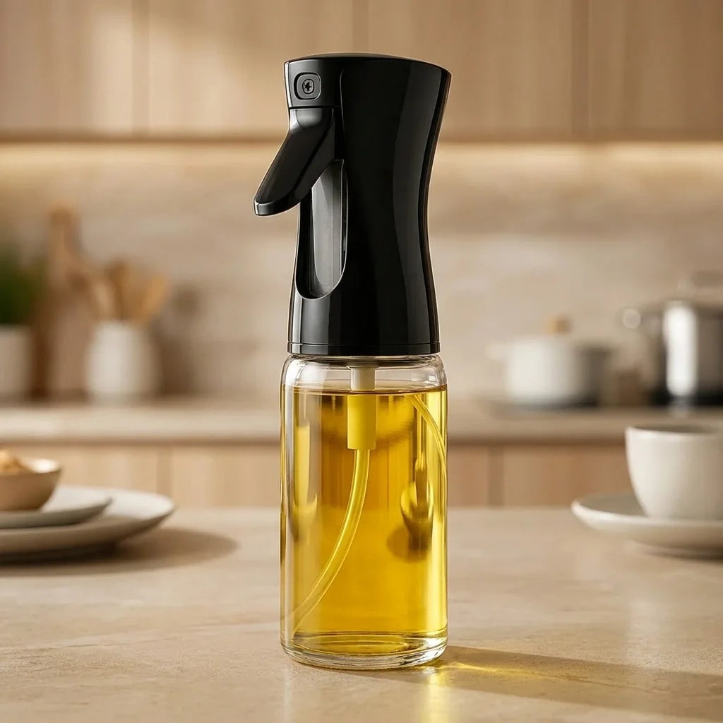 Glass Premium Oil Spray Bottle - (300 Ml - 1 Pc)